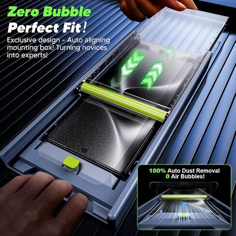 WSKEN for Samsung Galaxy S25 Ultra Privacy Screen Protector - [24° Anti-Spy] [0.02s Fingerprint Unlock] [Auto Dust Remove] [Zero Bubble] Top Durable 9H+ Tempered Glass Case Friendly, 4 Pack in Saudi Arabia