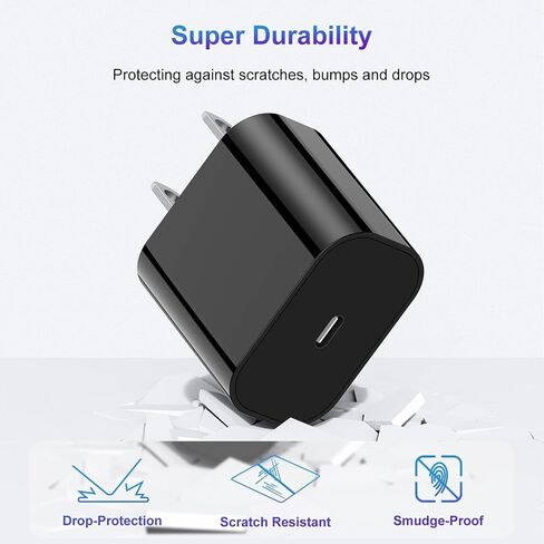 Upgraded for Apple Watch Charger, 2 in 1 USB C Magnetic iWatch Charger Cord & USB-C to Lighting Cable 3FT with Type C Block, Fast Charging i-Watch Series Ultra/9/8/7/6/SE/5, for Phone 14/13/12 Series in Saudi Arabia