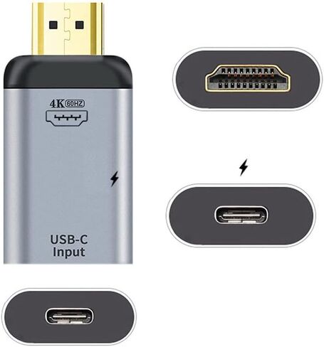 Xiwai USB-C Type C المصدر الإناث إلى Mini Displayport Dp Sink HDTV & PD Power Adapter 4K 60Hz 1080p للهاتف والكمبيوتر المحمول in Saudi Arabia