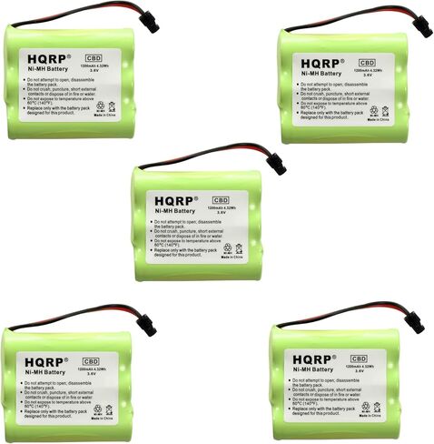 بطارية هاتف لاسلكية HQRP متوافقة مع Uniden BT-1006 / BT1006 بديلة/ممتدة/عالية السعة in Kuwait