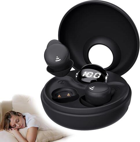 LOBKIN Ear Buds Sleep Headphones Sleep Earbuds for Side Sleepers Wireless Bluetooth 5.3 Mini Invisible Ultra-Light Earphones in Ear Headsets with Mic Noise Blocking Comfortable Fit for Sleep Workout in Saudi Arabia