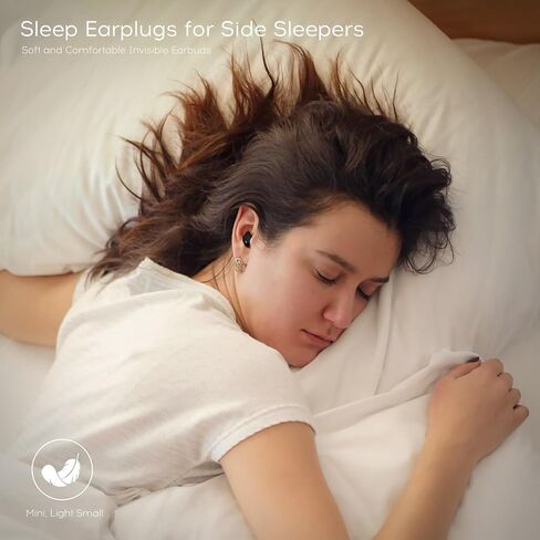 LOBKIN Ear Buds Sleep Headphones Sleep Earbuds for Side Sleepers Wireless Bluetooth 5.3 Mini Invisible Ultra-Light Earphones in Ear Headsets with Mic Noise Blocking Comfortable Fit for Sleep Workout in Saudi Arabia
