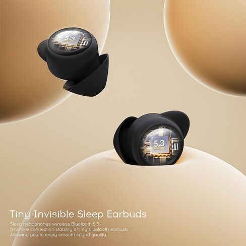 LOBKIN Ear Buds Sleep Headphones Sleep Earbuds for Side Sleepers Wireless Bluetooth 5.3 Mini Invisible Ultra-Light Earphones in Ear Headsets with Mic Noise Blocking Comfortable Fit for Sleep Workout in Saudi Arabia