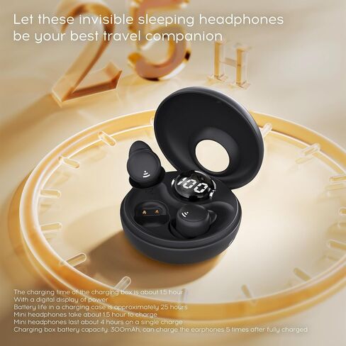 LOBKIN Ear Buds Sleep Headphones Sleep Earbuds for Side Sleepers Wireless Bluetooth 5.3 Mini Invisible Ultra-Light Earphones in Ear Headsets with Mic Noise Blocking Comfortable Fit for Sleep Workout in Saudi Arabia