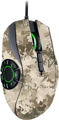 MightySkins Skin Compatible with Razer Naga Hex V2 Gaming Mouse - Black Camo | Protective, Durable, and Unique Vinyl Decal wrap Cover | Easy to Apply, Remove, and Change Styles | Made in The USA in Saudi Arabia