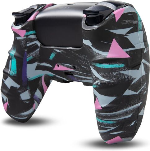 WC GripZ - Anti-Slip Silicone Controller Skin for PlayStation 5 by Wicked Cushions | Extra Grippy Protective Cover with Stylish Designs | Includes 2 Thumbstick Covers | 90's White in Kuwait