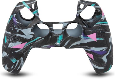 WC GripZ - Anti-Slip Silicone Controller Skin for PlayStation 5 by Wicked Cushions | Extra Grippy Protective Cover with Stylish Designs | Includes 2 Thumbstick Covers | 90's White in Kuwait