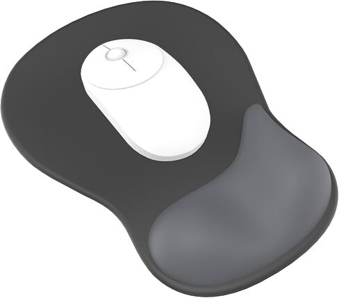 eulps Mouse Pad with Gel Wrist Rest, Ergonomic Comfortable Computer Wrist Support for Laptop, Pain Relief Mousepad with Non-Slip PU Base for Office & Home (Black Cat) in Kuwait