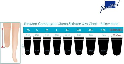 Stump Stump Merrinkers-Below Knee ، 45 سم ، ضغط ، جوارب مبتورة ، 20-30 ، الاستخدام اليومي ، تايوان التميز S. in Kuwait