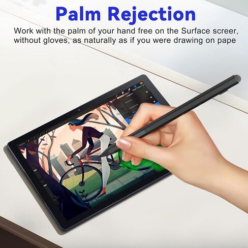 Microsoft Surface Pen -Surface Stylus for Surface Pro 11/10/9/X/8/7/6/5/4/3, Surface Go 4/3/2/1, Surface Laptop/Studio/Book 4/3/2/1 Stylus Pen with Palm Rejection, Rechargeable, 4096 Pressure in Saudi Arabia
