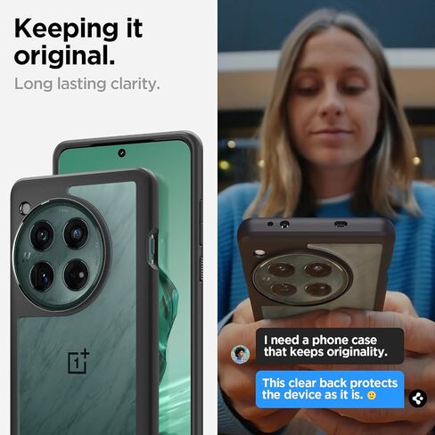 Spigen Ultra Hybrid Designed for Oneplus 13 Case (2025) [Anti - Yellowing] [Military-Grade Protection] - Matte Black in Kuwait