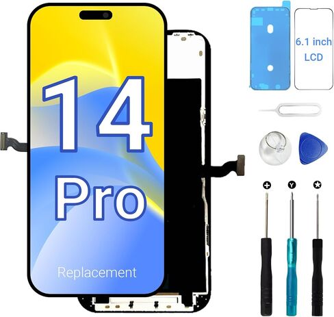 for iPhone 14 Pro Max Screen Replacement 6.7" LCD in-Cell COF Display with 120Hz Promotion, Touch Digitizer Assembly with Repair Tools (A2651, A2893, A2894, A2895, A2896) in Saudi Arabia