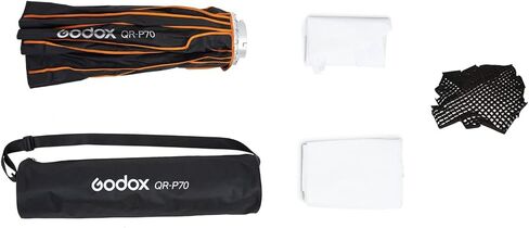 GODOX QR-P90 35.4 بوصة/90 سم سوفت بوكس ​​مكافئ، صناديق بوينز الناعمة للتركيب، صندوق سوفت مكافئ سريع التحرير، مع ناشر أمامي وداخلي لـ SL-60W AD600BM VL150 UL150 SL150II Amaran 100X 200D 200X w/Grid in Kuwait