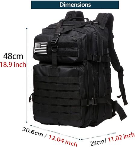 Thuram 45L Sturdy Nylon Waterproof Fishing Hunting Backpack Outdoor Military Rucksacks Tactical Sports Camping Hiking (ACU) in Saudi Arabia
