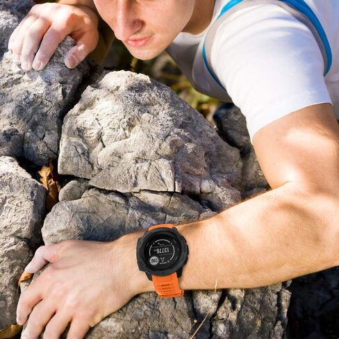 Ancool for Garmin Garmin Garmin Watch Fands ، أحزمة السيليكون الناعمة لنطاقات استبدال غريزة Garmin متوافقة مع غريزة 2/غريزة الطاقة الشمسية/الإلكترونية/التكتيكية (أسود) in Kuwait