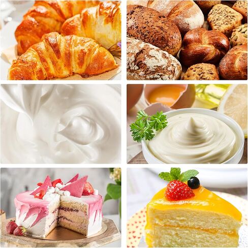 خلاط كهربائي للمطبخ من Biolomix، خلاط طعام برأس مائل 6 سرعات مع وعاء من الفولاذ المقاوم للصدأ سعة 6.5 لتر، وخطاف عجين، ومضرب مسطح، وخفق وغطاء مضاد للرذاذ، أحمر (6.5 لتر، أسود) in Kuwait