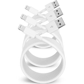 4Pack 6ft iPhone Charger Cable,[Apple MFi Certified] Long Apple Lightning to USB Cable 6 Feet, Fast iPhone Charging Cord 6 Foot for Apple iPhone 13 Pro Max/12 mini/11/XS MAX/XR/8/7/6s/5S/SE iPad Blue