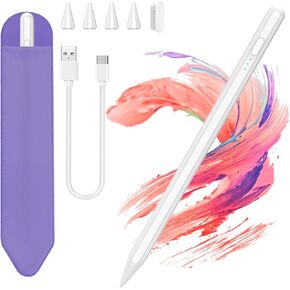 Stylus Pen for iPad 2018-2023 with Palm Rejection, 30Mins Fast Charging, iPad Pencil for iPad Pro 11/12.9in, iPad Air 3/4/5, iPad Mini 5/6th, iPad 6/7/8/9/10