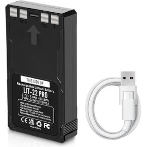 Upgrade 7000mAh LIT-22 Rechargeable Battery Pack for LIT-22 Hunting Trail Camera Flex-M, Flex G-36,Flex-S,Replacement for SPYPOINT LIT-22 Rechargeable 7.4V Lithium Battery （2pack）