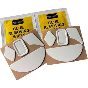Mice Skates Mouse Feet for Razer Naga X Ergonomic MMO Gaming Mouse (2 Sets)- Thickness 0.7mm (White)