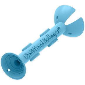OptiWand Bullseye - Portable Soft Contact Lens Removal & Insertion Tool - Silicone Rubber Eye Lens Inserter & Remover Device with Pincher End & Finger Grips - Safe & Easy to Use, Travel Size - 1.88"