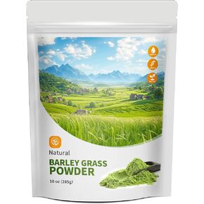Barley Grass Juice Powder - 100% Pure & Natural Wheatgrass Powder, Supports Cardiovascular, Liver and Digestive Function, Rich in Vitamins, Minerals and Fiber, Vegan, No Maltodextrin & Sugar，8 oz. in Kuwait