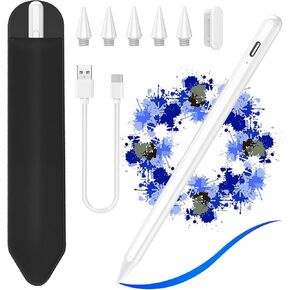 COO Stylus Pen for iPad, Magnetic Stylus iPad Pen (Black Purple01, 1 Plus 5 Pen Tips & 80cm Cable & Black Pen Plugs) in Kuwait