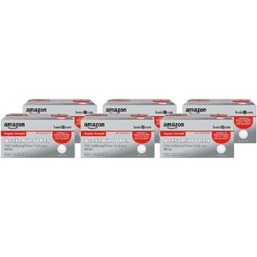 Amazon Basic Care Pain Relief, Acetaminophen Tablets 325 mg, Regular Strength, Pain Reliever and Fever Reducer, 100 Count