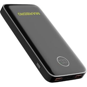 MARBERO Mini Power Bank 10000mAh, 22.5W Fast Charging Small Portable Charger with PD 3.0 & QC 3.0,USB C Slim Lightweight iPhone Charger, Dual Output Compatible with iPhone, Samsung,Travel Must Haves