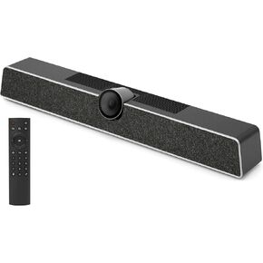 Pyle 4K USB Video Conferencing Camera- 120° FOV with 5X Zoom, Wide-Angle Lens, Microphone, Echo Cancellation, 8m Voice Pickup - Perfect for Small Conference Rooms, Home Offices, and Remote Work
