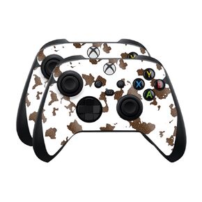 Carbon Fiber Skin Compatible with Microsoft Xbox Series X|S Controller (2 Pack) - Wooden Floral - Premium 3M Vinyl Protective Wrap Decal Cover - Easy to Apply | Crafted in The USA by MightySkins