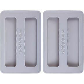 2Pcs Toaster Cover 2 Slice Silicone Toaster Dust Covers Grey Bread Machine Cover Protector Silicone Toaster Lid Bread Maker Cover Sandwich Machine Part Accessories