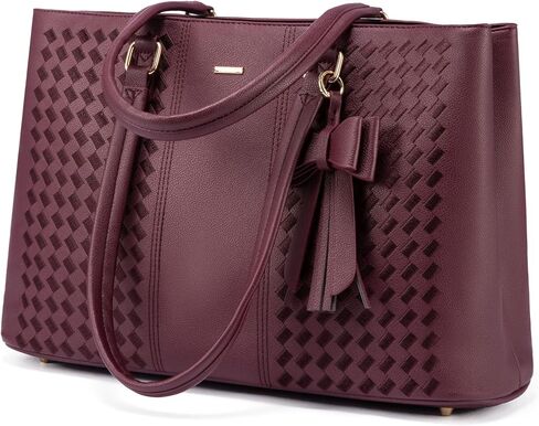 LOVEVOOK Laptop Tote Bag for Women 15.6 Inch Waterproof Leather Computer Bags for Business Office Work Briefcase in Saudi Arabia