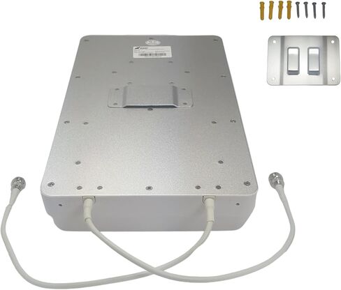 طقم هوائي لوحة MIMO من Waveform | +9 ديسيبل كسب | 600-2700 ميجاهيرتز | لشبكات الجيل الثالث 3G، و4G LTE، ومودم 5G، وأجهزة التوجيه، ومعززات الخلايا | محولات TS9 وSMA وU.FL (مجموعة التثبيت على الحائط مع كابلات مقاس 30 بوصة + محولات) in Kuwait