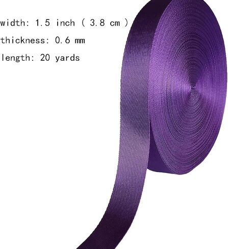 Nylon Webbing 0.75 Inch 1 Inch 1.5 Inch 20 Yards 24 Yards 48 Yards 96 Yards Durable Flat Nylon Webbing Strap for Backpack,Cargo Strap,Pet Leash or Collar,Gardening,Craft in Saudi Arabia
