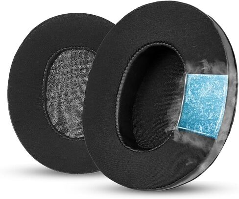 Krone Kalpasmos Audio Technica ATH-M50X Replacement Earpads, Audio Technica Headphone Pads Fit ATH M50 M50s M50BT M40X M40 M35 M30, Pads for ATH M-Series, Soft and Thick Memory Foam, Classic Black in Kuwait