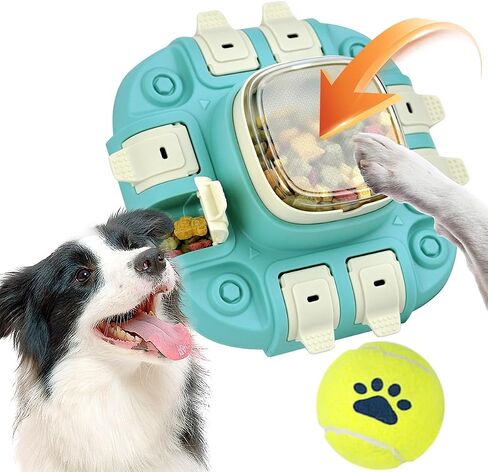 Dog Puzzle Toy 2 Levels, Dog Puzzle Feeder for Smart Dogs, Dog Treat Puzzles Slow Feeder, Enrichment Toys for Boredom and Mental Stimulation in Saudi Arabia
