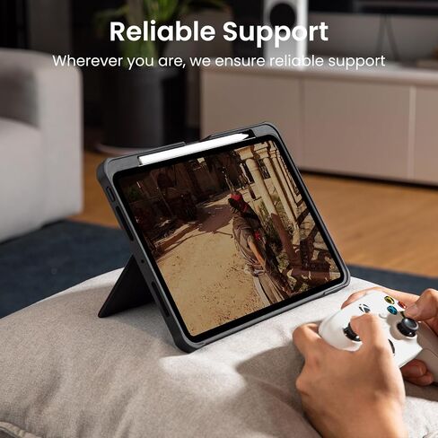 tomtoc Inspire-Pivot Case for iPad Pro 11 Inch (M4) 2024, Pivot Design Provides Stable Stand Functionality for Various Viewing Experience, Vertical Case with Apple Pencil Holder, Auto Wake/Sleep in Saudi Arabia