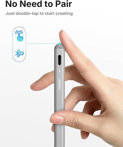 Metapen iPad Pencil A8 Stylus Pen for iPad 2018+ Palm Rejection&Magnetic | Metal Barrel Apple Pencil, USB-C Fast Charging, Reliable Precision & Smooth Writing Pen for iPad 6th-11th Gen Pro Air Mini in Saudi Arabia