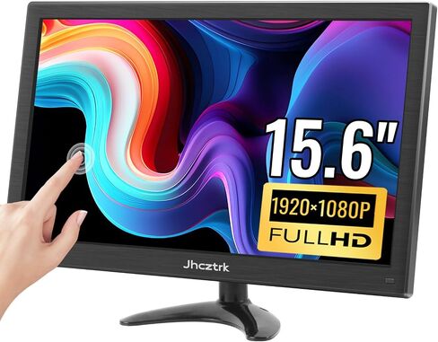 Touchscreen Monitor 14 Inch Full HD 1080P Portable Monitor IPS Screen HDR Built-in Speakers with USB-C HDMI, VESA Compatible, External Monitor for Laptop/PC/Mobile/PS4/PS5 in Saudi Arabia