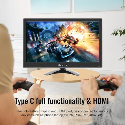 Touchscreen Monitor 14 Inch Full HD 1080P Portable Monitor IPS Screen HDR Built-in Speakers with USB-C HDMI, VESA Compatible, External Monitor for Laptop/PC/Mobile/PS4/PS5 in Saudi Arabia