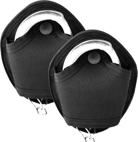 Handcuff Holder Case Open Top Handcuff Holder Holster Law Enforcement Military Standard Handcuff Pouch for Duty Belt Loop Police with Trusted Gear Handcuff Holster Black Handcuff Case in Saudi Arabia