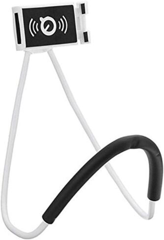 Multifunction Cell Phone Neck Holder, Universal Mobile Phone Stand, Adjustable 360° Free Rotating Gooseneck Mount Flexible Long Arm Lazy Neck Bracket, for 3.5- 5.5 inches Android Mobile device (black) in Saudi Arabia