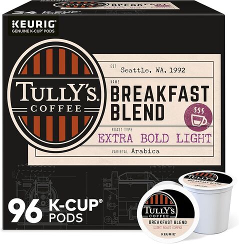 Tully's Coffee Italian Roast Keurig One-Cup Sode-Cup Sods ، قهوة مشوية داكنة ، 96 عددًا in Saudi Arabia