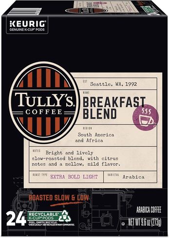 Tully's Coffee Italian Roast Keurig One-Cup Sode-Cup Sods ، قهوة مشوية داكنة ، 96 عددًا in Saudi Arabia