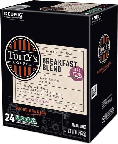 Tully's Coffee Italian Roast Keurig One-Cup Sode-Cup Sods ، قهوة مشوية داكنة ، 96 عددًا in Saudi Arabia