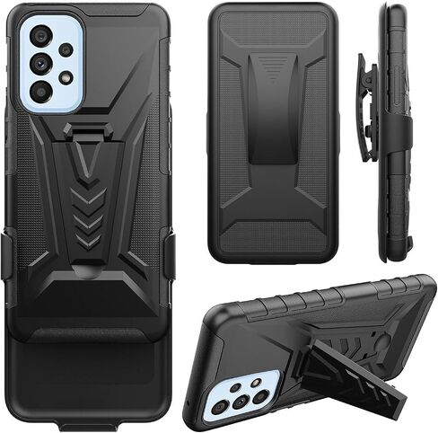 for Samsung Galaxy A23 5G (SM-A236) - Shockproof Clear Phone Case - ACT Black in Saudi Arabia