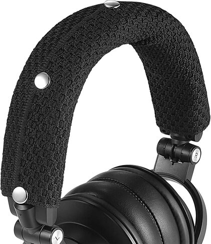 تغطية عقال الحماية لـ Audio Technica ATH M50 و M50X و M50XWH و M50XBT و M50S/LE و M40X و M30 ومزيد من سلسلة M ، قابلة للغسل في الآلة ، لا مزيد من الجلود المتخبط ، وتثبيت سهلة ، لا توجد أداة مطلوبة | أسود in Kuwait