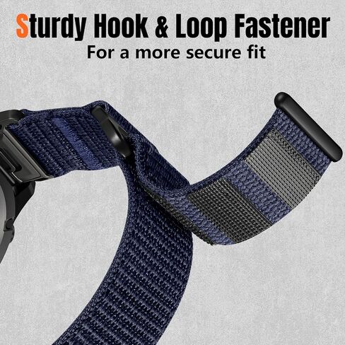 Compatible with Garmin Fenix 7 Band - 22mm Nylon Quick Fit Watch Bands for Fenix 8 E 47mm/Fenix 5/Fenix 6/6 Pro/Fenix 7 Pro/Forerunner 965/945/Approach S62/S60/Epix 2 Pro 47mm/Quatix 7 in Saudi Arabia