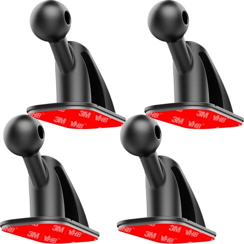 SkyTian 17mm Ball Mount Base, 3 Pack Car Mount Adhesive Replacement for Magnetic Car Phone Holder, Dashboard Sticky Mount Dash Sticker VHB Tape, Black in Kuwait